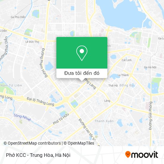 Bản đồ Phở KCC - Trung Hòa