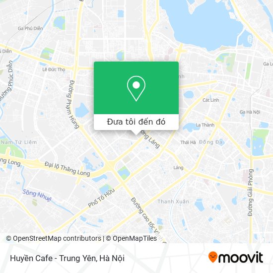 Bản đồ Huyền Cafe - Trung Yên