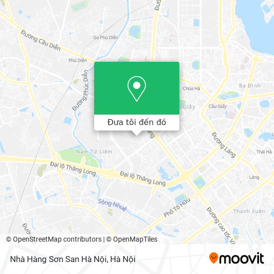 Bản đồ Nhà Hàng Sơn San Hà Nội