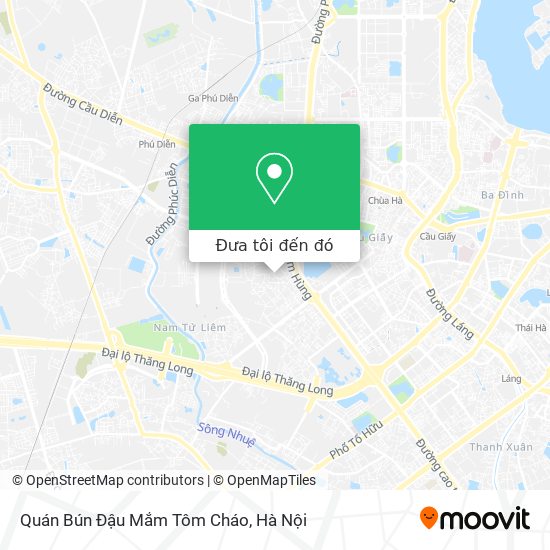 Bản đồ Quán Bún Đậu Mắm Tôm Cháo