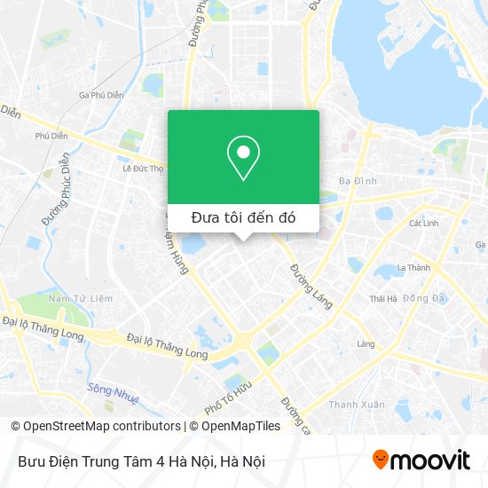 Bản đồ Bưu Điện Trung Tâm 4 Hà Nội