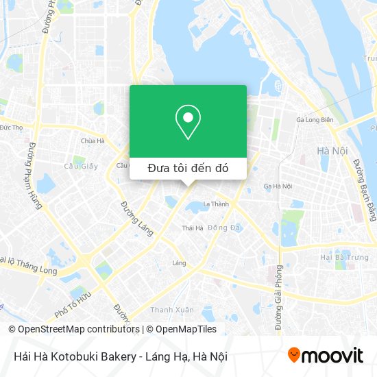 Bản đồ Hải Hà Kotobuki Bakery - Láng Hạ