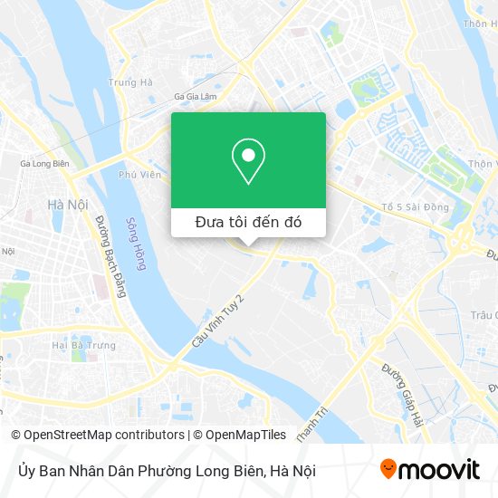 Bản đồ Ủy Ban Nhân Dân Phường Long Biên