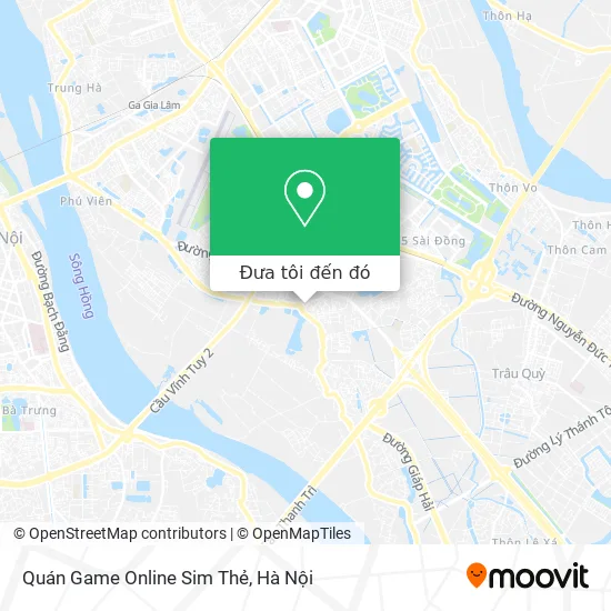 Bản đồ Quán Game Online Sim Thẻ