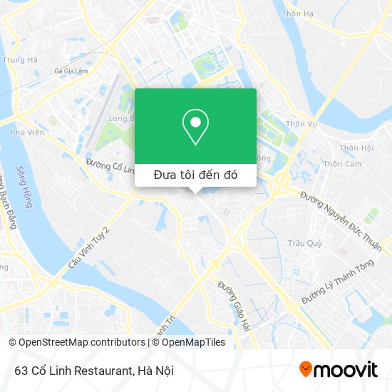 Bản đồ 63 Cổ Linh Restaurant