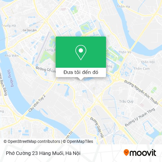 Bản đồ Phở Cường 23 Hàng Muối