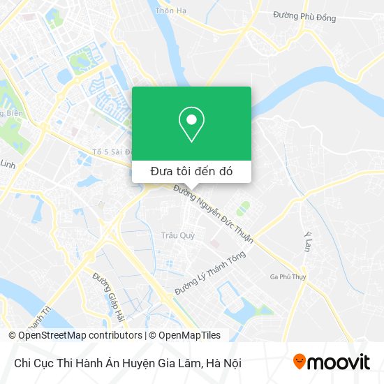 Bản đồ Chi Cục Thi Hành Án Huyện Gia Lâm