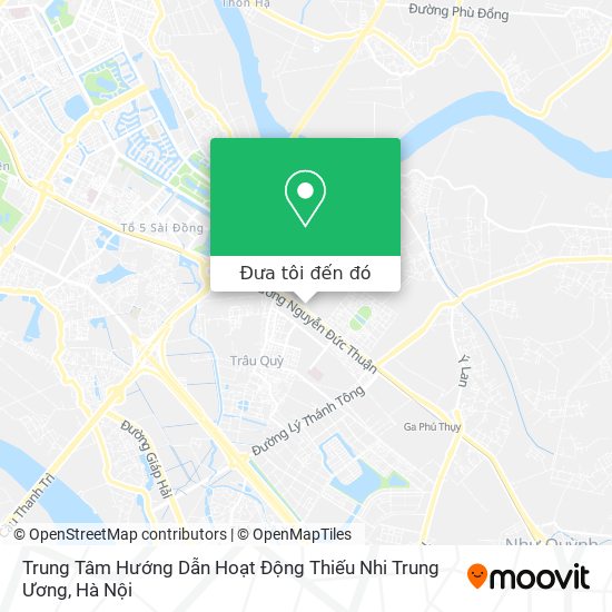 Bản đồ Trung Tâm Hướng Dẫn Hoạt Động Thiếu Nhi Trung Ương