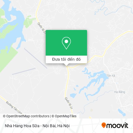 Bản đồ Nhà Hàng Hoa Sữa - Nội Bài
