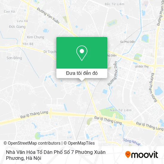 Bản đồ Nhà Văn Hóa Tổ Dân Phố Số 7 Phường Xuân Phương