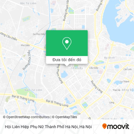 Bản đồ Hội Liên Hiệp Phụ Nữ Thành Phố Hà Nội
