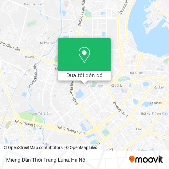 Bản đồ Miếng Dán Thời Trang Luna
