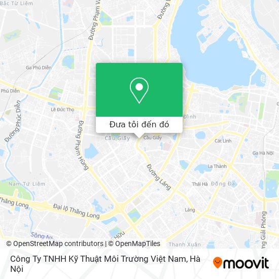 Bản đồ Công Ty TNHH Kỹ Thuật Môi Trường Việt Nam