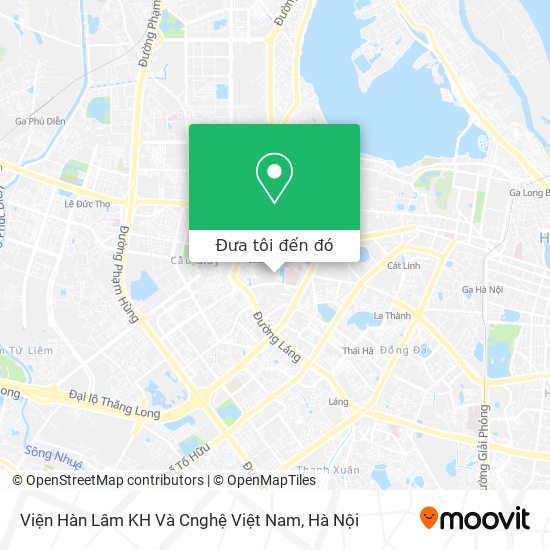 Bản đồ Viện Hàn Lâm KH Và Cnghệ Việt Nam