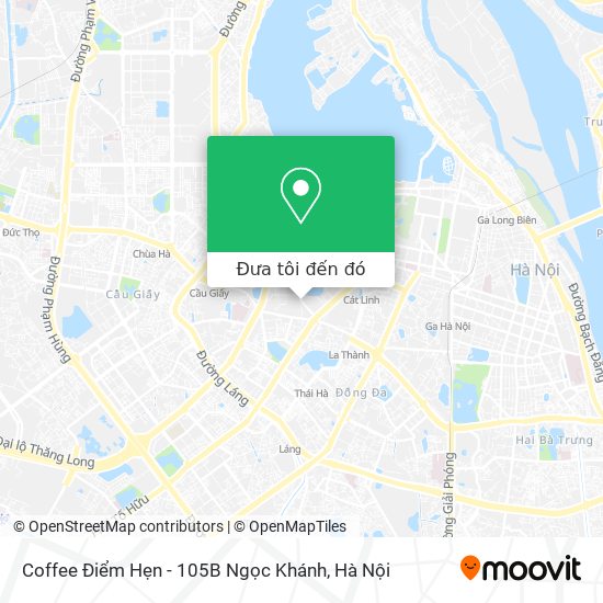 Bản đồ Coffee Điểm Hẹn - 105B Ngọc Khánh
