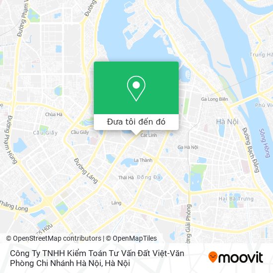 Bản đồ Công Ty TNHH Kiểm Toán Tư Vấn Đất Việt-Văn Phòng Chi Nhánh Hà Nội