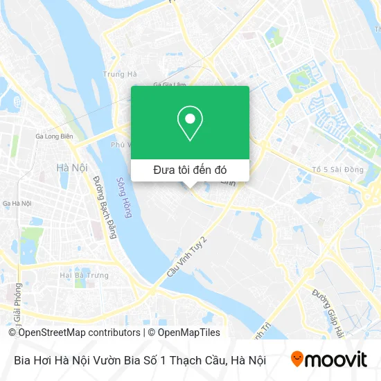 Bản đồ Bia Hơi Hà Nội Vườn Bia Số 1 Thạch Cầu
