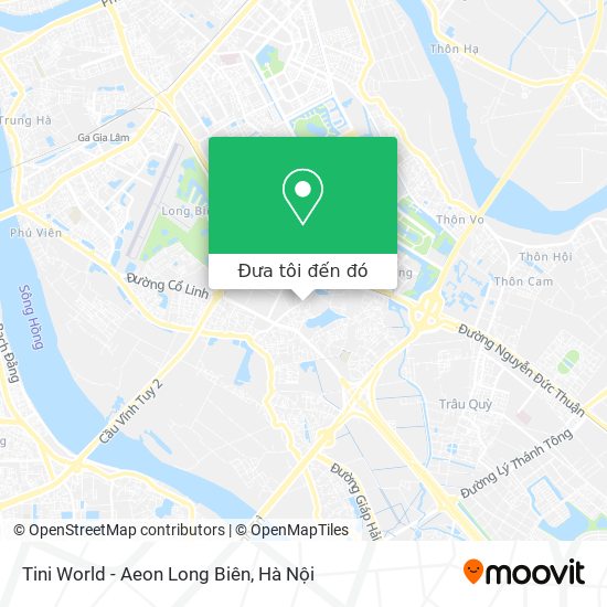 Bản đồ Tini World - Aeon Long Biên