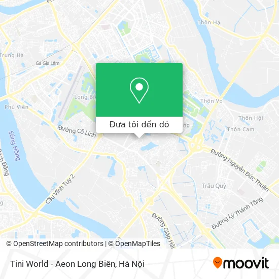 Bản đồ Tini World - Aeon Long Biên