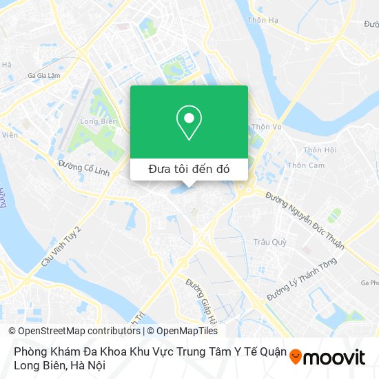 Bản đồ Phòng Khám Đa Khoa Khu Vực Trung Tâm Y Tế Quận Long Biên