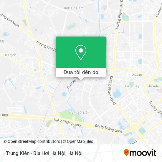 Bản đồ Trung Kiên - Bia Hơi Hà Nội