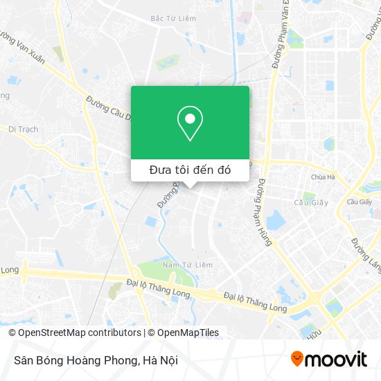 Bản đồ Sân Bóng Hoàng Phong