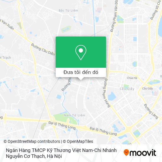 Bản đồ Ngân Hàng TMCP Kỹ Thương Việt Nam-Chi Nhánh Nguyễn Cơ Thạch