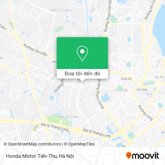 Bản đồ Honda Motor Tiến Thu