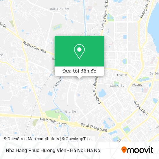 Bản đồ Nhà Hàng Phúc Hương Viên - Hà Nội