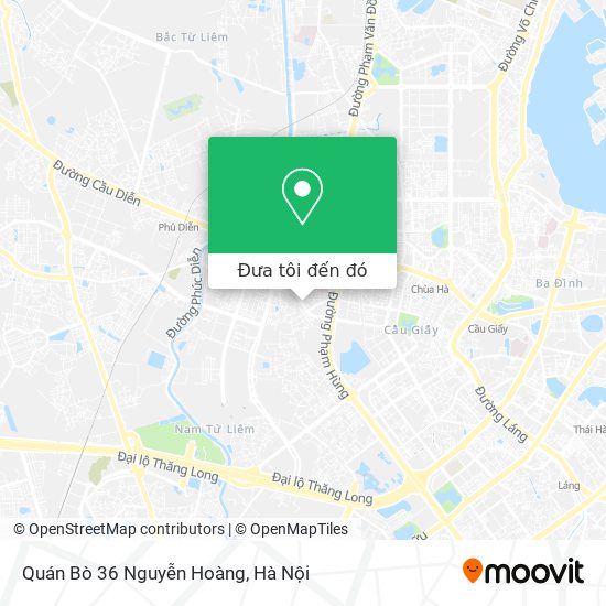 Bản đồ Quán Bò 36 Nguyễn Hoàng