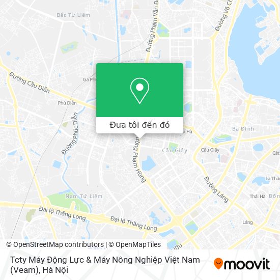 Bản đồ Tcty Máy Động Lực & Máy Nông Nghiệp Việt Nam (Veam)