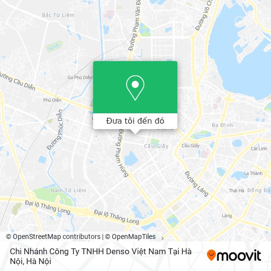 Bản đồ Chi Nhánh Công Ty TNHH Denso Việt Nam Tại Hà Nội