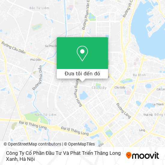 Bản đồ Công Ty Cổ Phần Đầu Tư Và Phát Triển Thăng Long Xanh