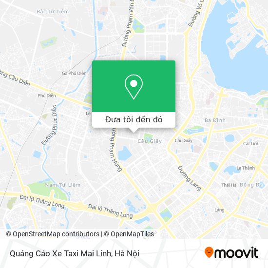 Bản đồ Quảng Cáo Xe Taxi Mai Linh