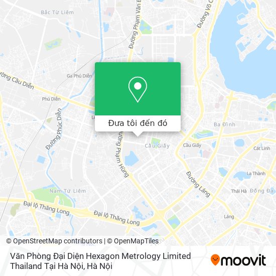 Bản đồ Văn Phòng Đại Diện Hexagon Metrology Limited Thailand Tại Hà Nội