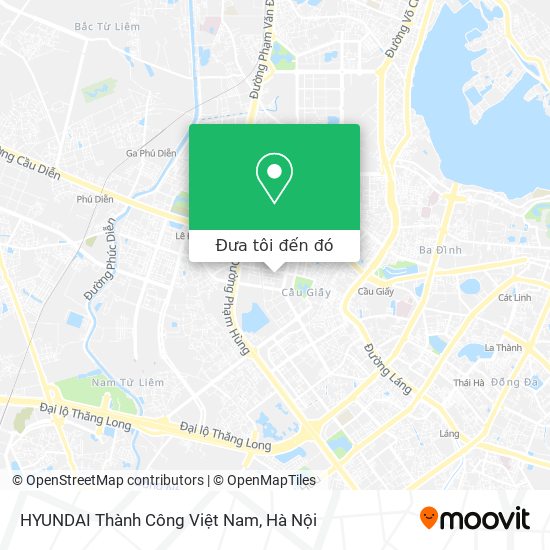 Bản đồ HYUNDAI Thành Công Việt Nam