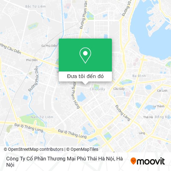 Bản đồ Công Ty Cổ Phần Thương Mại Phú Thái Hà Nội