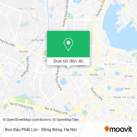 Bản đồ Bún Đậu Phất Lộc - Đồng Bông
