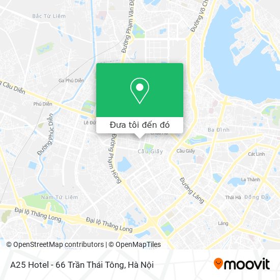 Bản đồ A25 Hotel - 66 Trần Thái Tông