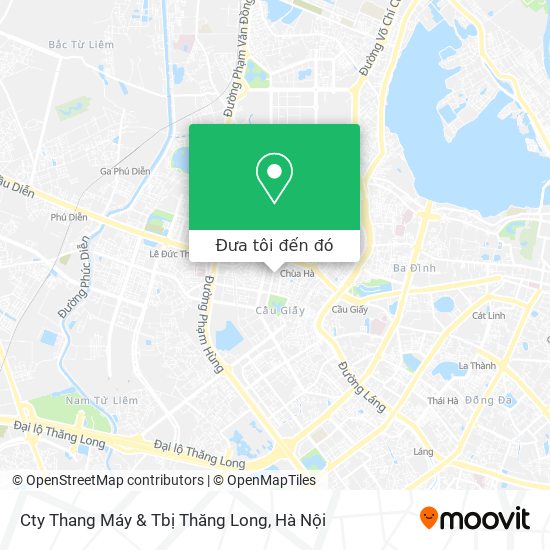 Bản đồ Cty Thang Máy & Tbị Thăng Long