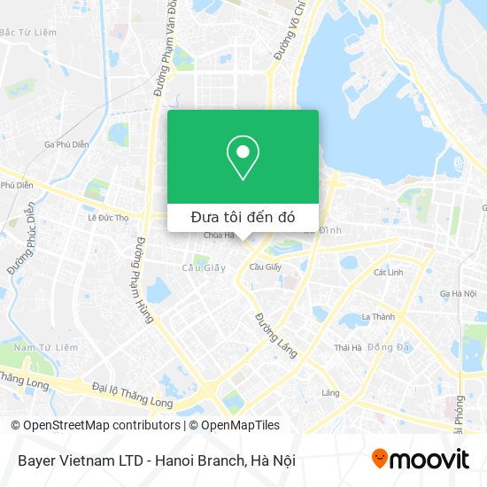 Bản đồ Bayer Vietnam LTD - Hanoi Branch