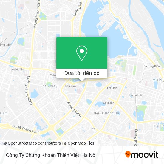 Bản đồ Công Ty Chứng Khoán Thiên Việt
