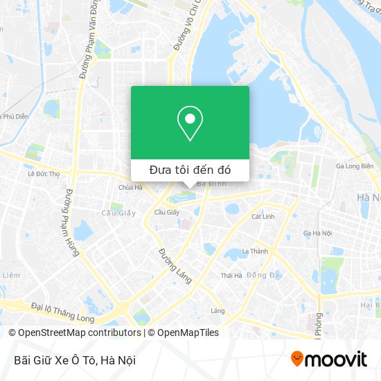 Bản đồ Bãi Giữ Xe Ô Tô