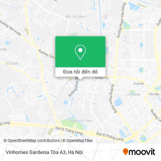 Bản đồ Vinhomes Gardenia Tòa A3