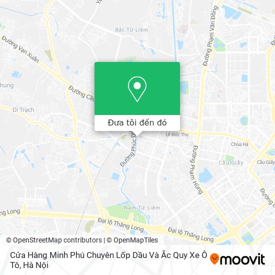 Bản đồ Cửa Hàng Minh Phú Chuyên Lốp Dầu Và Ắc Quy Xe Ô Tô
