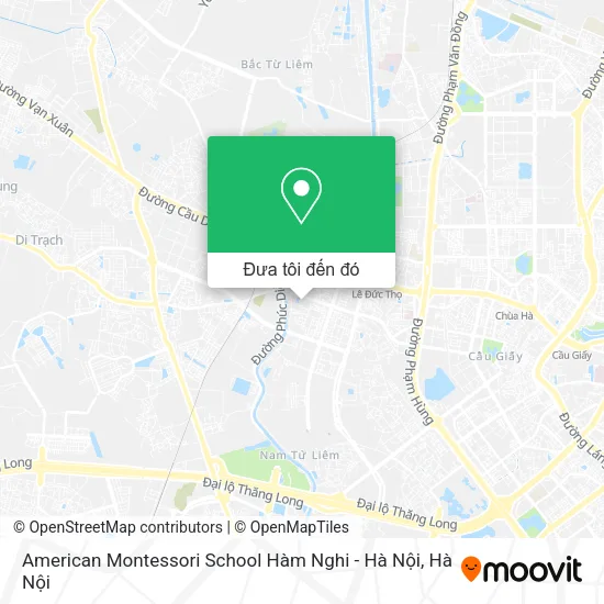 Bản đồ American Montessori School Hàm Nghi - Hà Nội