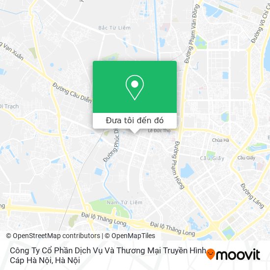 Bản đồ Công Ty Cổ Phần Dịch Vụ Và Thương Mại Truyền Hình Cáp Hà Nội
