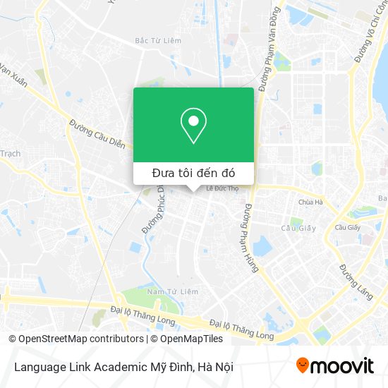 Bản đồ Language Link Academic Mỹ Đình
