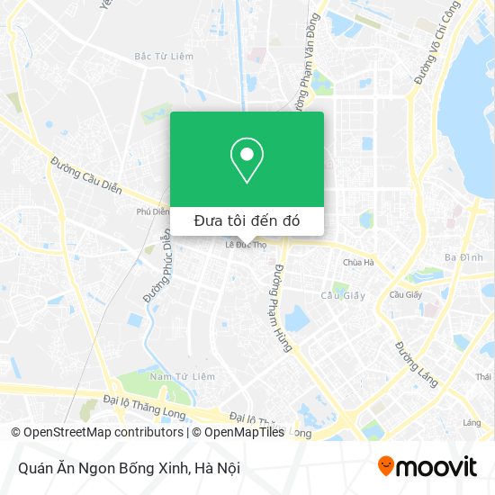 Bản đồ Quán Ăn Ngon Bống Xinh