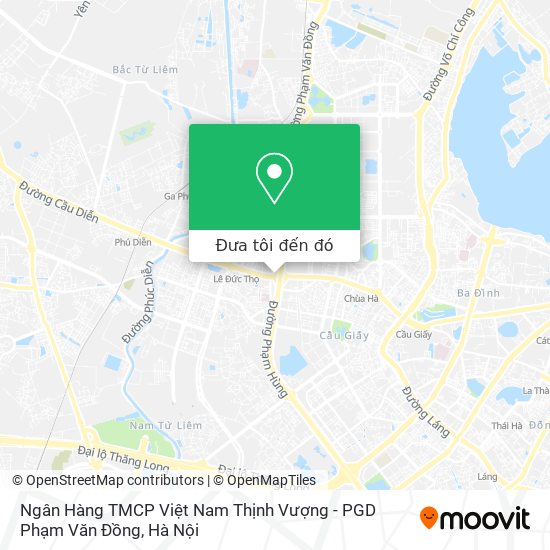 Bản đồ Ngân Hàng TMCP Việt Nam Thịnh Vượng - PGD Phạm Văn Đồng